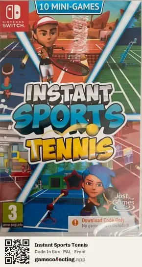 Instant Sports Tennis Nintendo Switch, PAL box front
