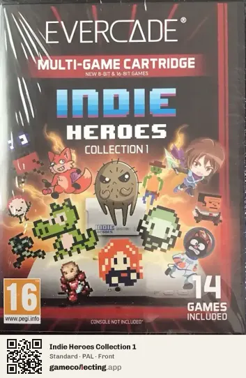 Indie Heroes Collection 1 Evercade, PAL box front