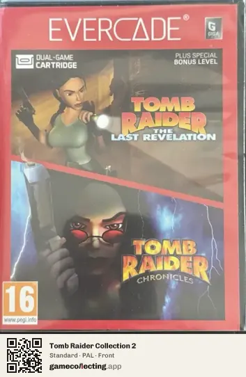 Tomb Raider Collection 2 Evercade, PAL box front