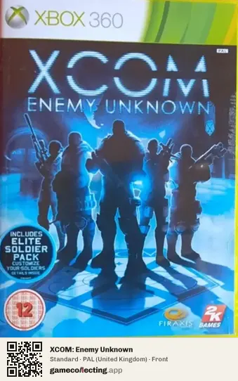 XCOM: Enemy Unknown Xbox 360, United Kingdom box front