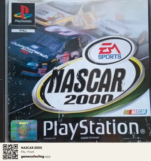 NASCAR 2000 PlayStation, PAL box front