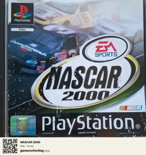 NASCAR 2000 PlayStation, PAL box front