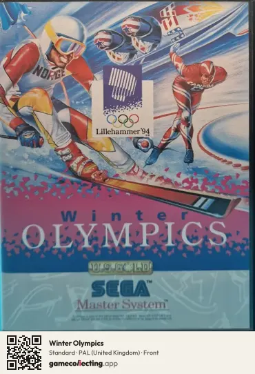 Winter Olympics Sega Master System, United Kingdom box front