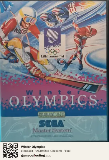 Winter Olympics Sega Master System, United Kingdom box front