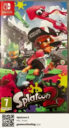 Splatoon 2 Nintendo Switch, PAL box front