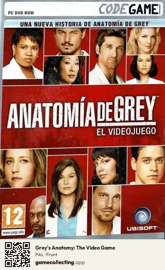 Grey's Anatomy: The Video Game Computer, PAL box front