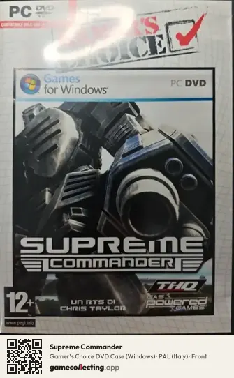 Supreme Commander Computer, Italy box front