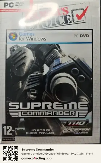Supreme Commander Computer, Italy box front