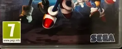 Sonic Forces, the PEGI square on its front