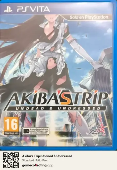 Akiba's Trip: Undead & Undressed PlayStation Vita, PAL box front