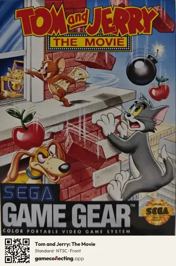 Tom and Jerry: The Movie Sega Game Gear, NTSC box front