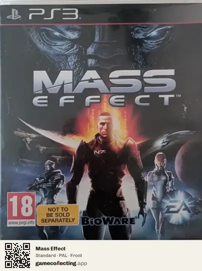 Mass Effect PlayStation 3, PAL box front