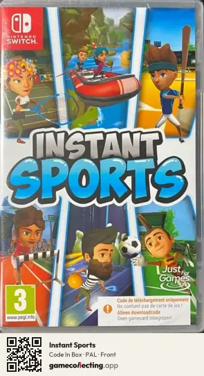 Instant Sports Nintendo Switch, PAL box front