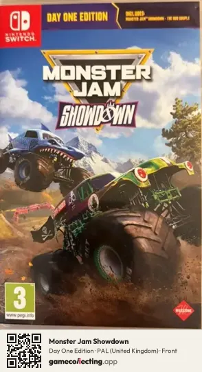Monster Jam Showdown Nintendo Switch, United Kingdom box front
