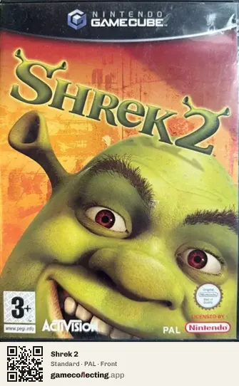 Shrek 2 Nintendo GameCube, PAL box front