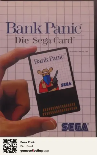 Bank Panic Sega Master System, PAL box front