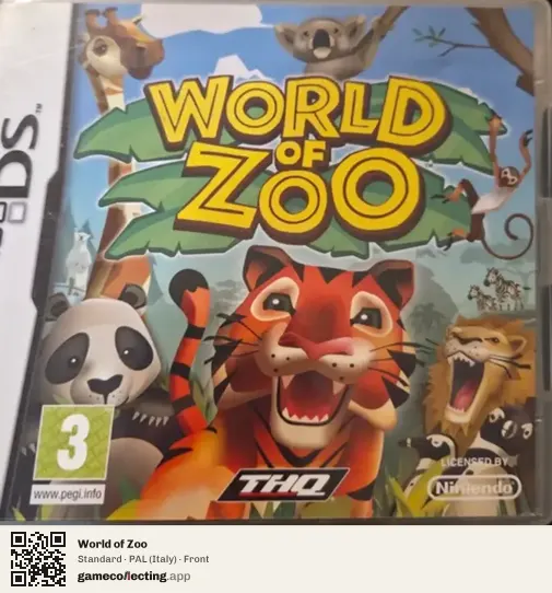 World of Zoo Nintendo DS, Italy box front