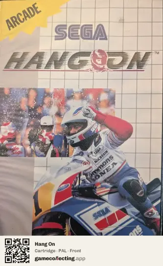 Hang On Sega Master System, PAL box front