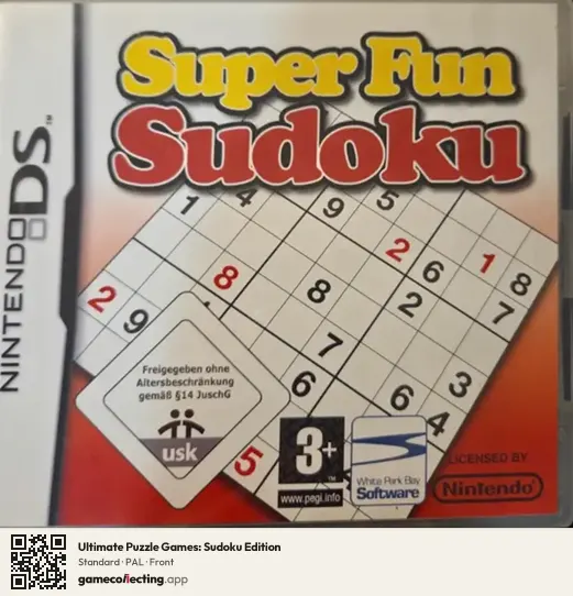 Ultimate Puzzle Games: Sudoku Edition Nintendo DS, PAL box front