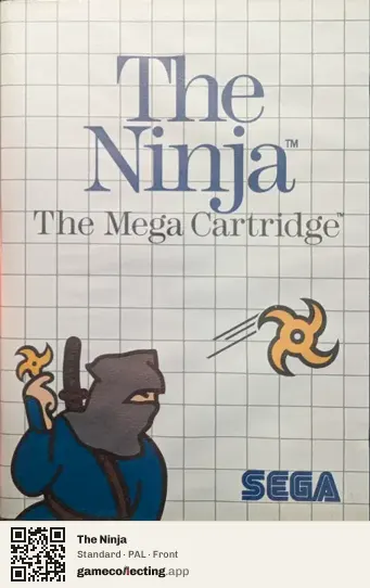 The Ninja Sega Master System, PAL box front