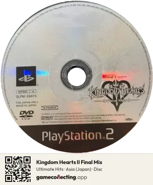 Kingdom Hearts II Final Mix PlayStation 2, Asia disc