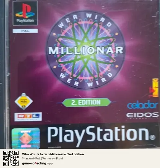 Who Wants to Be a Millionaire: 2nd Edition PlayStation, Germany box front