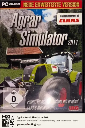 Agricultural Simulator 2011 Computer, Germany box front