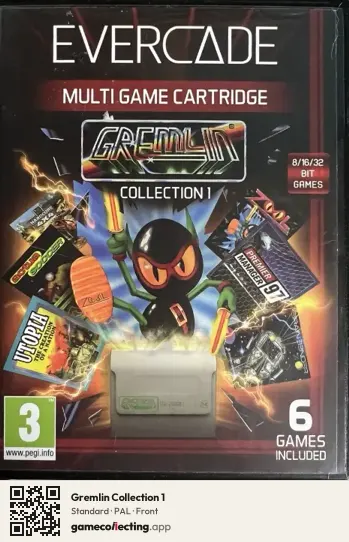 Gremlin Collection 1 Evercade, PAL box front