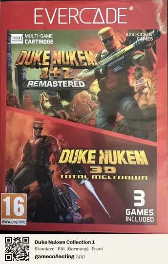 Duke Nukem Collection 1 Evercade, Germany box front