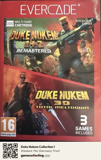 Duke Nukem Collection 1 Evercade, Germany box front