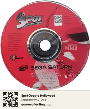Spot Goes to Hollywood Sega Saturn, PAL disc