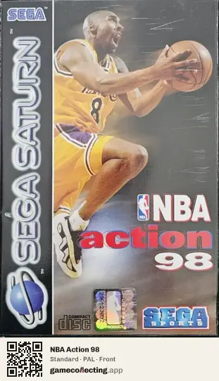 NBA Action 98 Sega Saturn, PAL box front