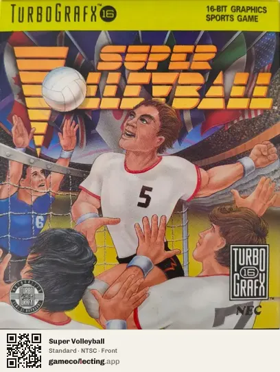Super Volleyball TurboGrafx-16, NTSC box front
