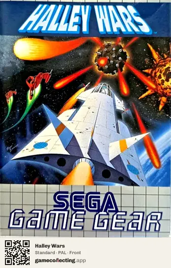Halley Wars Sega Game Gear, PAL box front