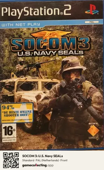 SOCOM 3: U.S. Navy SEALs PlayStation 2, Netherlands box front