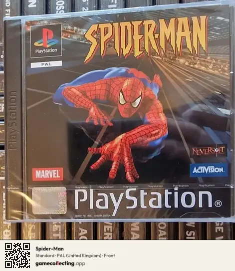Spider-Man PlayStation, United Kingdom box front