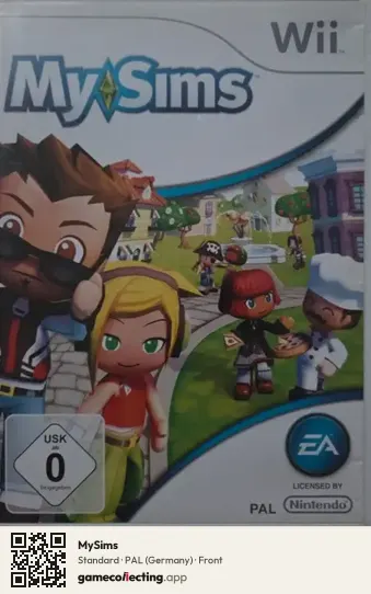 MySims Nintendo Wii, Germany box front