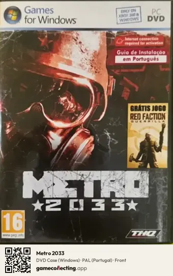 Metro 2033 Computer, Portugal box front