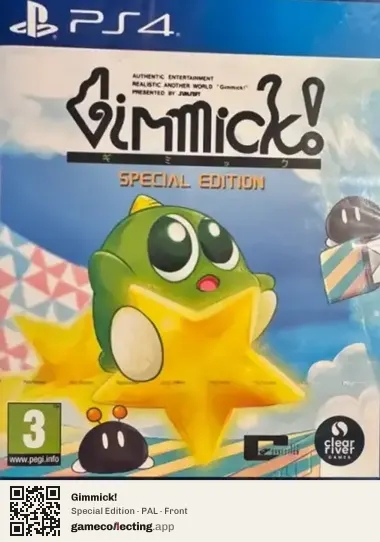 Gimmick! PlayStation 4, PAL box front