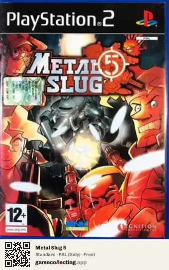 Metal Slug 5 PlayStation 2, Italy box front