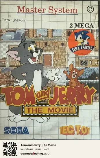 Tom and Jerry: The Movie Sega Master System, Brazil box front