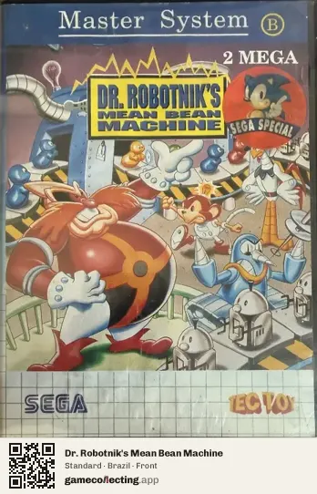Dr. Robotnik's Mean Bean Machine Sega Master System, Brazil box front