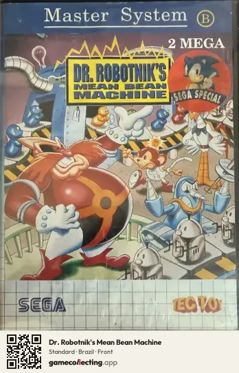 Dr. Robotnik's Mean Bean Machine Sega Master System, Brazil box front