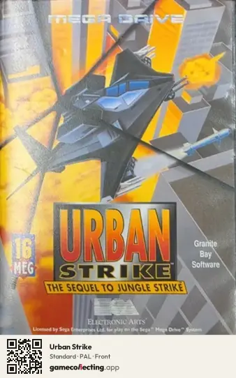 Urban Strike Sega Mega Drive / Genesis, PAL box front