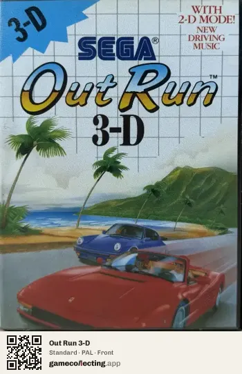 Out Run 3-D Sega Master System, PAL box front