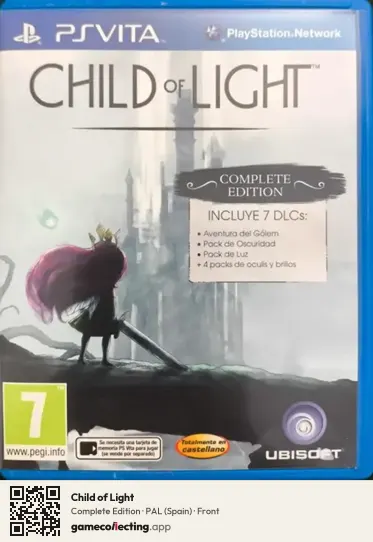 Child of Light PlayStation Vita, Spain box front