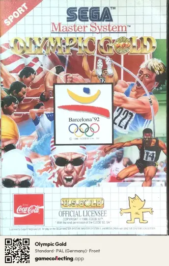 Olympic Gold Sega Master System, Germany box front