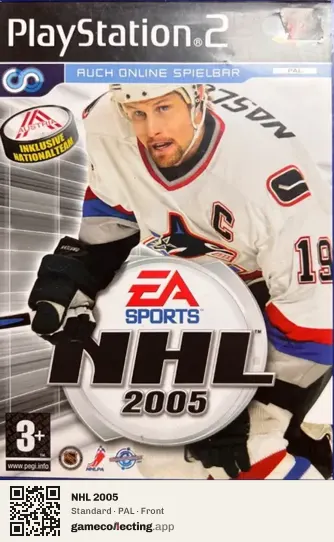 NHL 2005 PlayStation 2, PAL box front