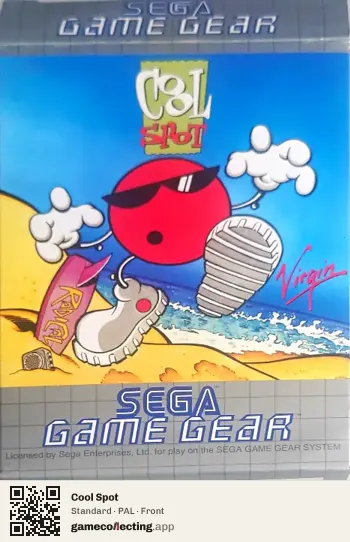 Cool Spot Sega Game Gear, PAL box front