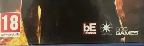 Dead by Daylight, the PEGI square on its front